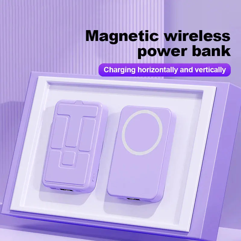 Magnetic Wireless Mag Power Bank 10000mAh Portable Charger 22.5W PD Fast Charging LED Display Battery Pack Powerbank for Phone