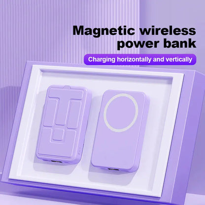 Magnetic Wireless Mag Power Bank 10000mAh Portable Charger 22.5W PD Fast Charging LED Display Battery Pack Powerbank for Phone