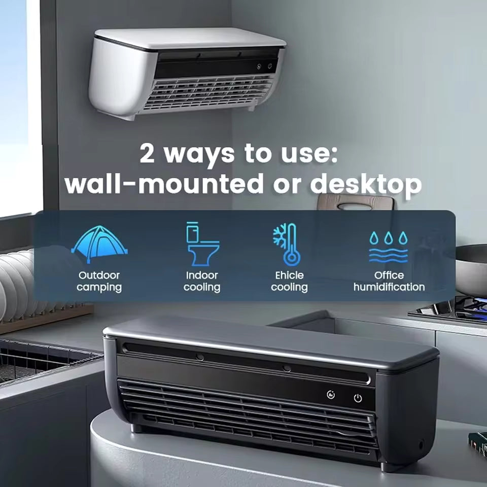 Portable Ice Mist Rechargeable Fan