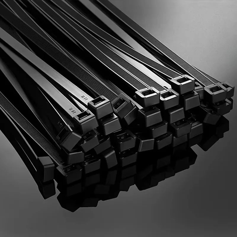 Black Cable Ties — 100 Pack