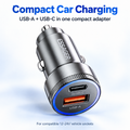 Compact USB-A + USB-C Car Adapter