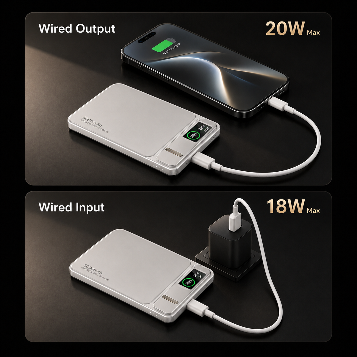 Ultra-Thin Magnetic Power Bank