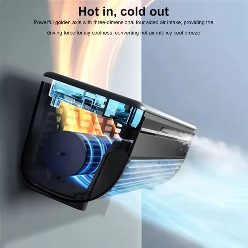 Portable Ice Mist Rechargeable Fan
