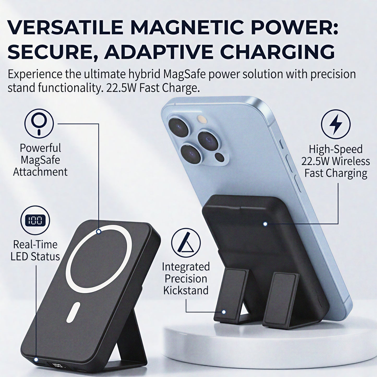 Magnetic Wireless Power Bank