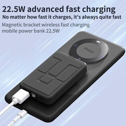 Magnetic Wireless Mag Power Bank 10000mAh Portable Charger 22.5W PD Fast Charging LED Display Battery Pack Powerbank for Phone